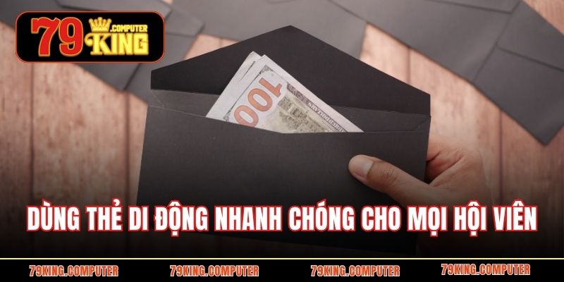 Dùng thẻ di động nhanh chóng cho mọi hội viên